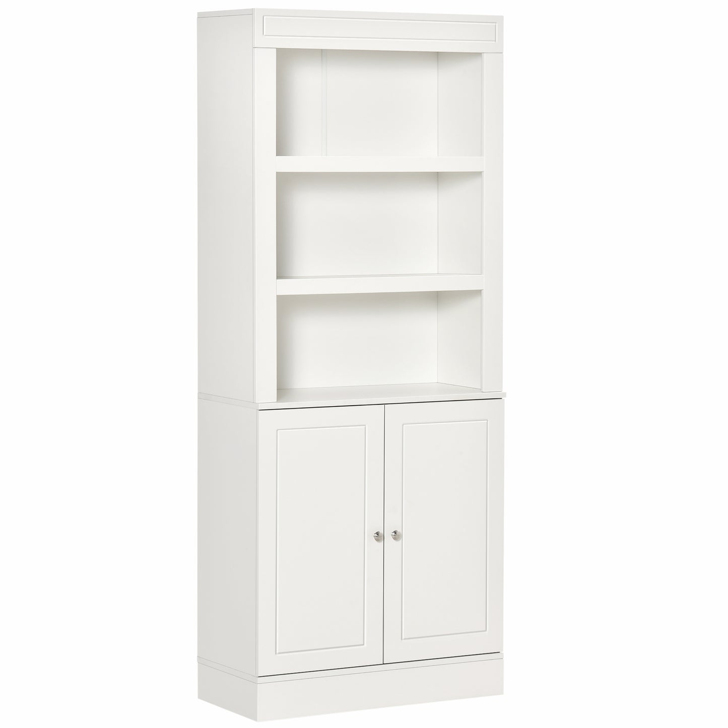 Kitchen Cupboard with 6-tier Shelving, Freestanding Storage Cabinet Sideboard
