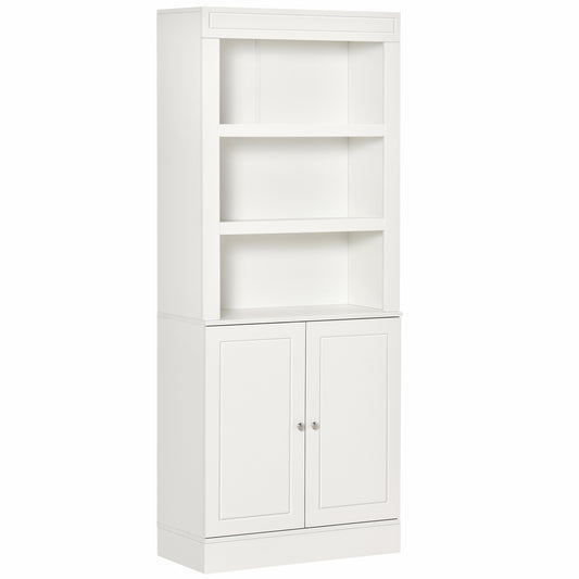 Kitchen Cupboard with 6-tier Shelving, Freestanding Storage Cabinet Sideboard