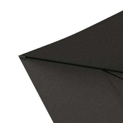 2 x 3(m) Garden Parasol Umbrella, Rectangular Outdoor Market Umbrella Sun Shade with Crank & Push Button Tilt, 6 Ribs