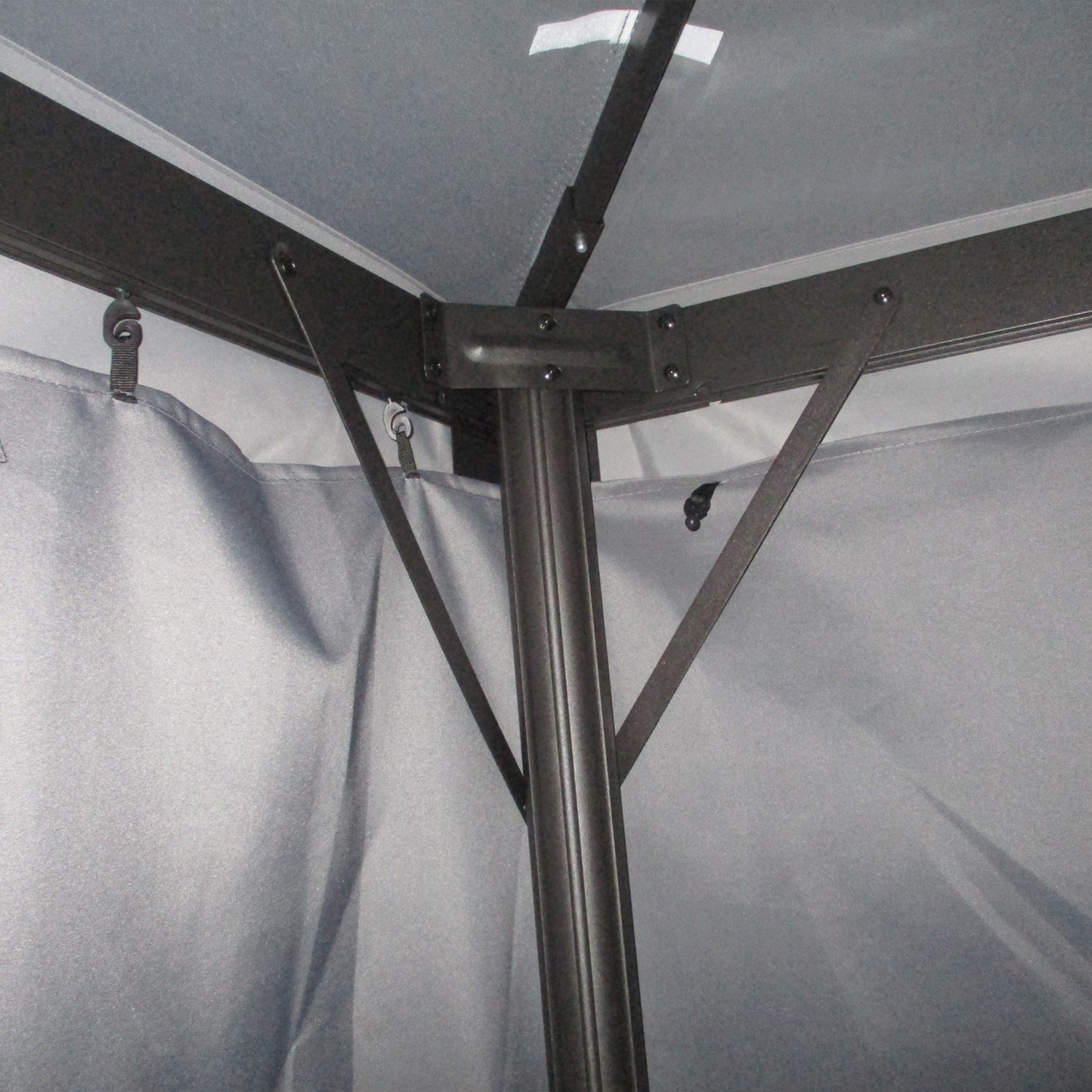 3 x 4m Aluminium Garden Gazebo, Marquee Canopy Shelter Pavilion Party Tent with Nets and Curtains for Garden and Deck