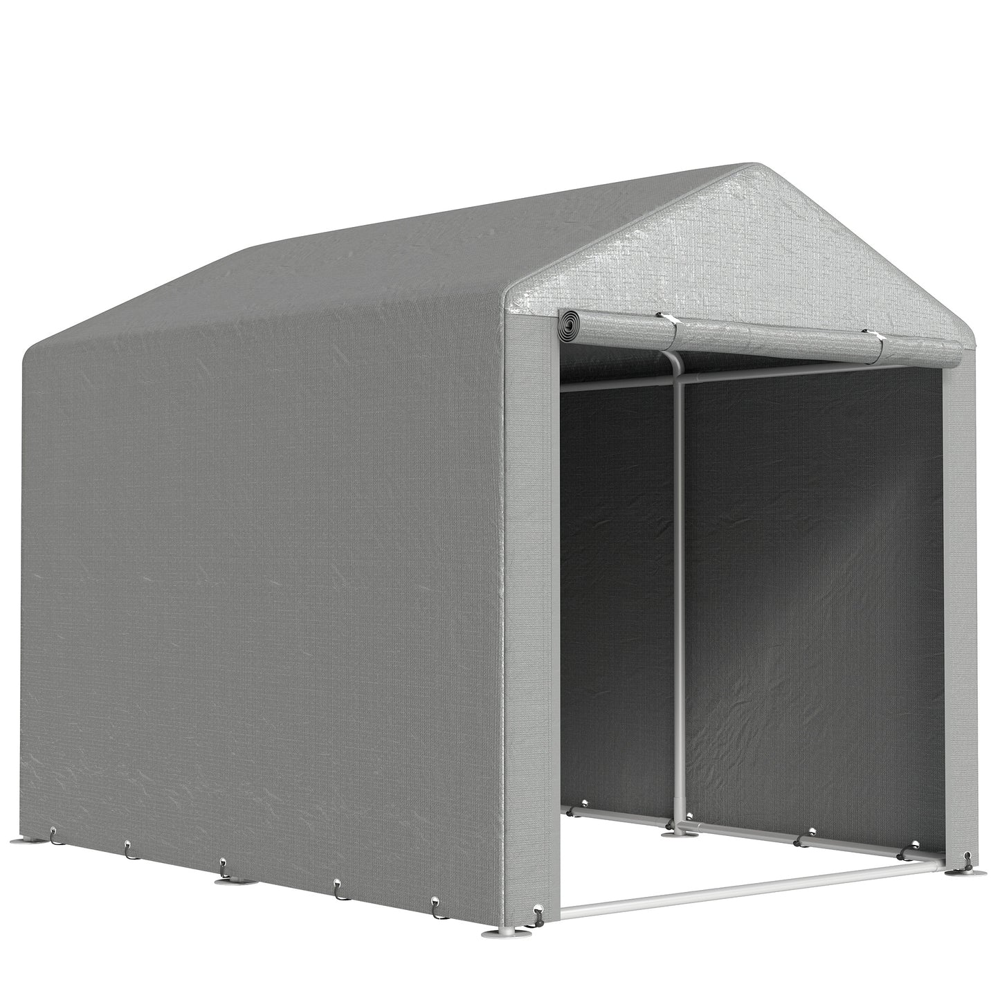 2.2 x 1.6 m Outdoor Storage Tent, with Accessories - Light Grey