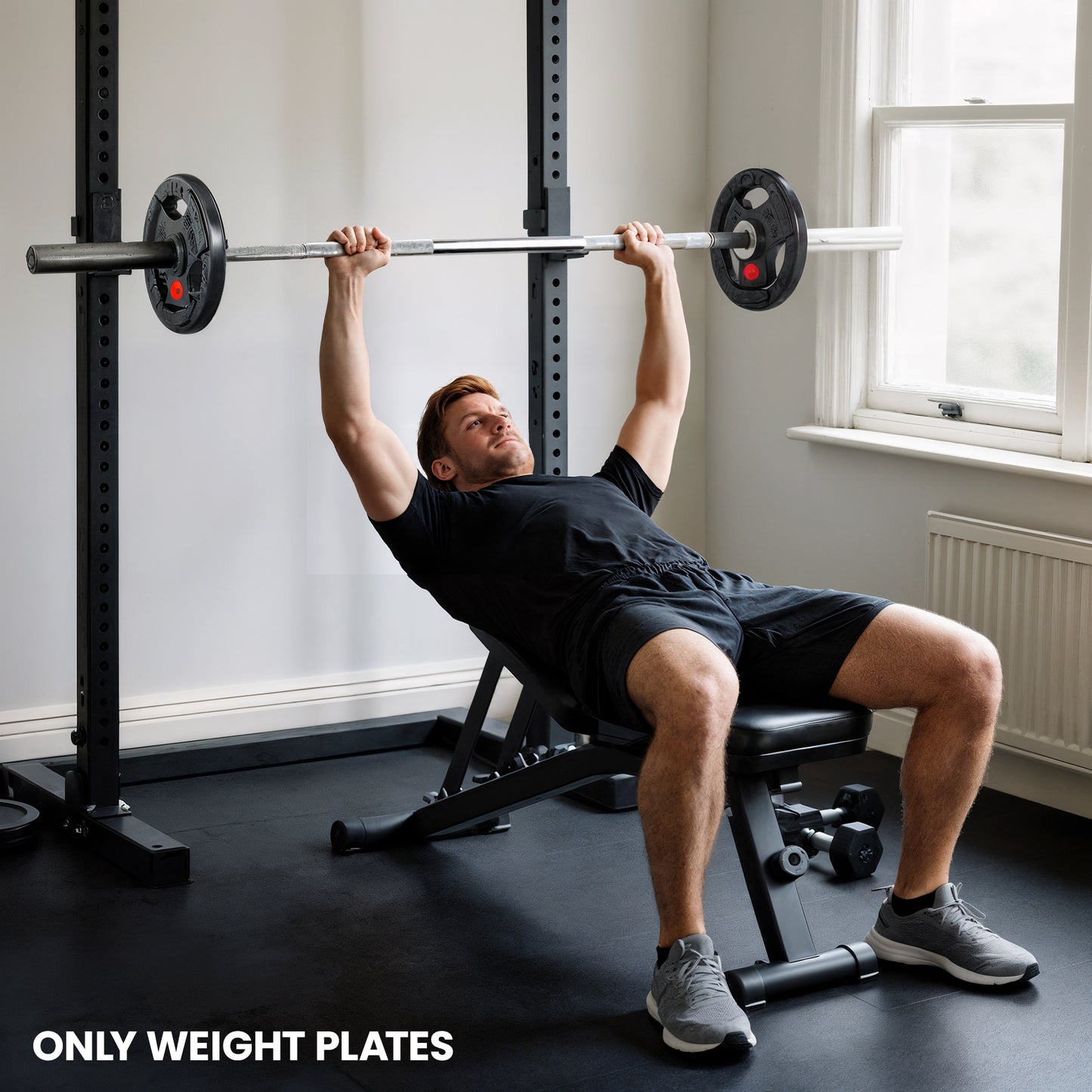 Olympic Weight Plates, 2"/5cm Weight Disc Pair with Tri-Grips