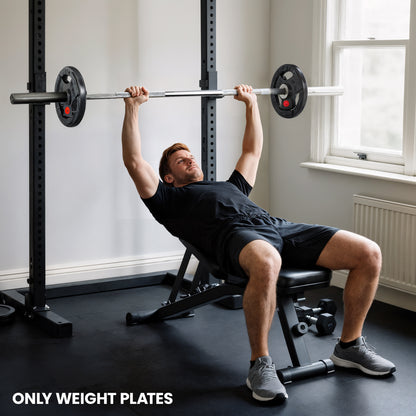 Olympic Weight Plates, 2"/5cm Weight Disc Pair with Tri-Grips
