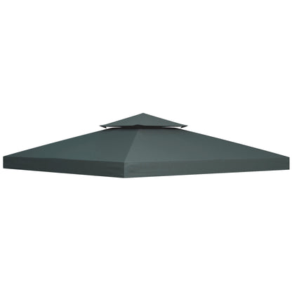 Gazebo Roof Replacement, for 3 x 3(m) Frames - Grey