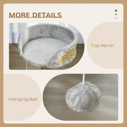 Cat Tree Tower with Scratching Posts, Grey