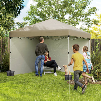 3 x 3 (M) Pop Up Gazebo, UPF 30+ with 2 Sidewalls, Leg Weight Bags and Wheeled Bag
