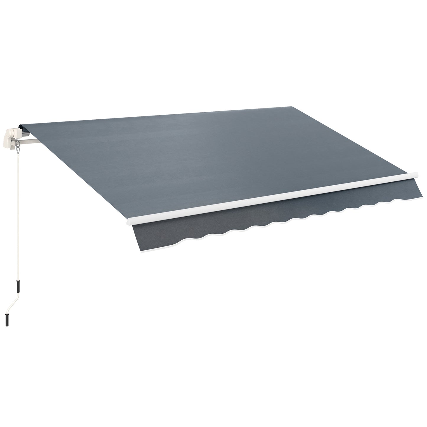 Awning Replacement Canopy, Water Resistant UPF 50+ Sun Shade Cover for 3 x 2.5 m Garden Awning (Fabric Only), Grey