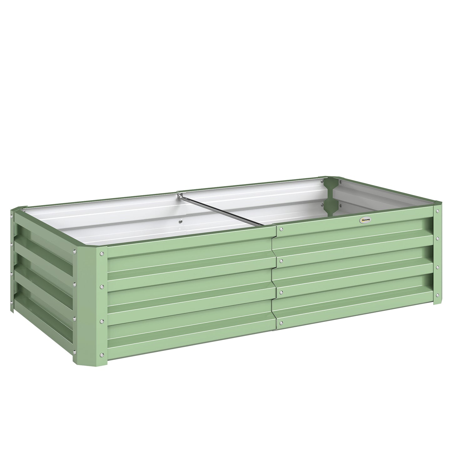 Raised Beds for Garden, Galvanised Outdoor Planters, for Herbs and Vegetables, Use for Patio, Garden, Balcony