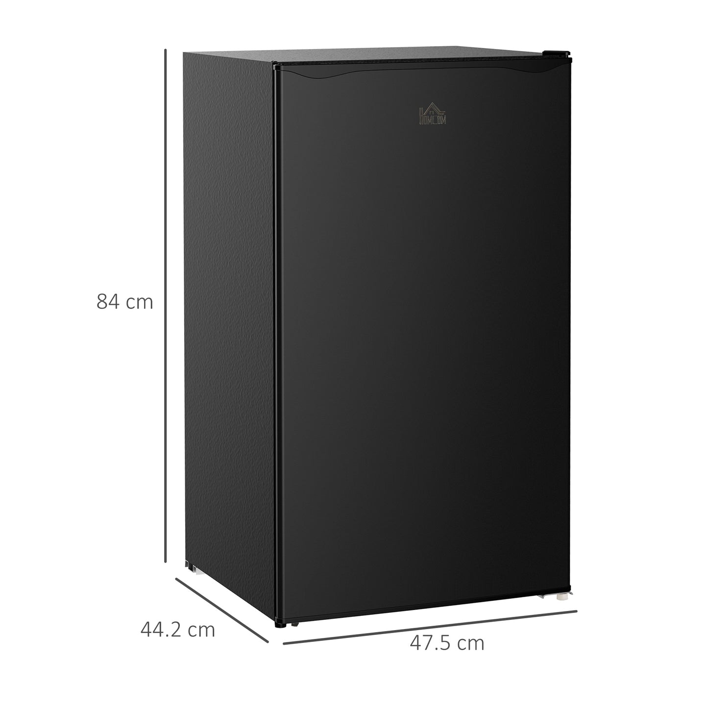 Under Counter Fridge, 91L Small Fridge with Chiller Box, Removable Shelf, Reversible Door, Adjustable Legs