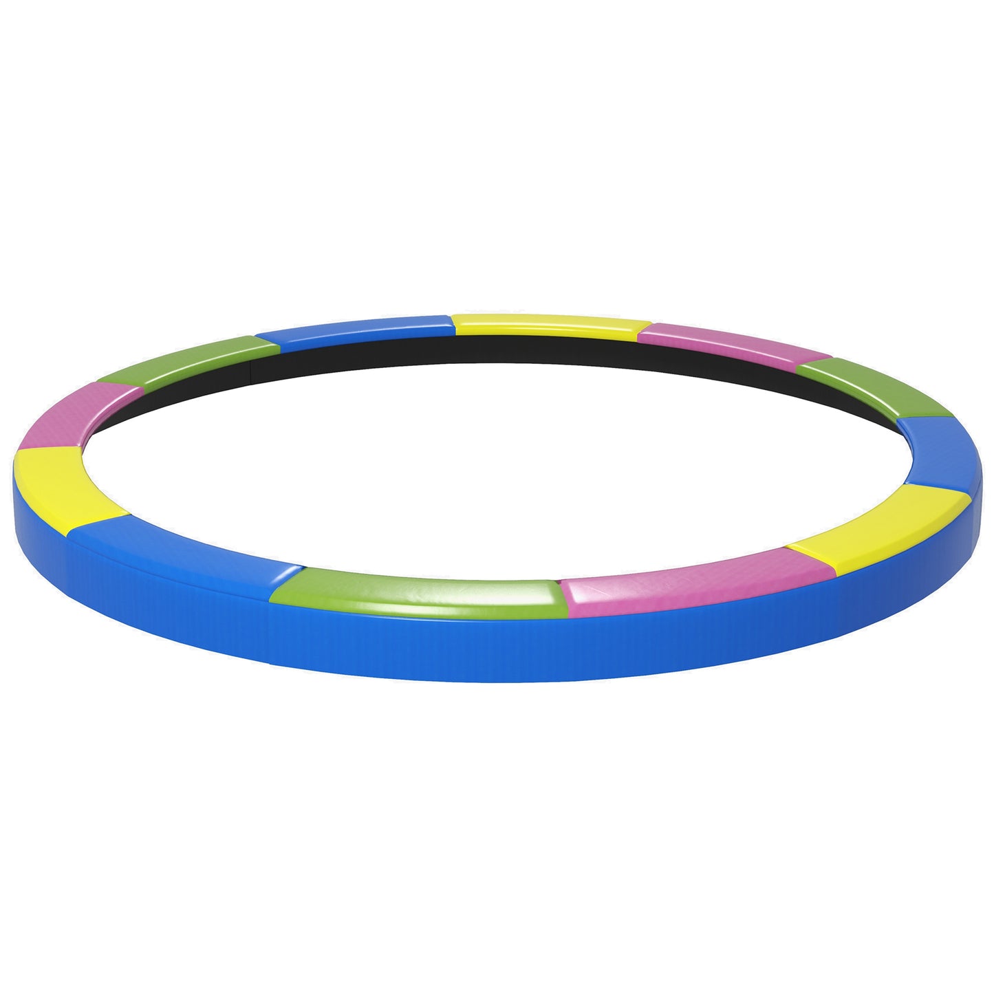 12FT Trampoline Spring Cover, Plastic Trampoline Pad Replacement with Elastic Cord, Waterproof