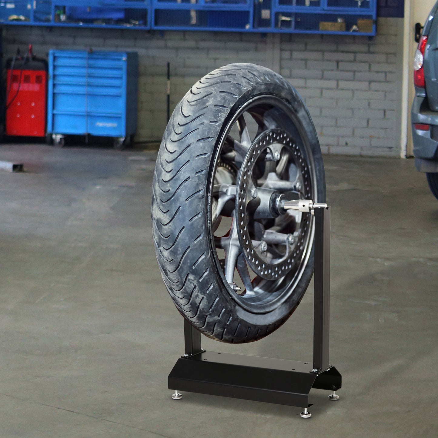 Motorcycle Bicycle Wheel Lifting Balance Stand, Motorbike Portable Stand, Rotating Adjustment Wheel