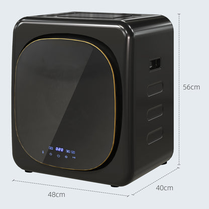2.5 kg Compact Tumble Dryer, with UV Sterilisation - Black