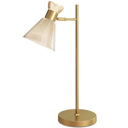 Modern Table Lamp, Bedside Lamp with Adjustable Flower-Shaped Head and E27 Socket for Living Room Bedroom Study