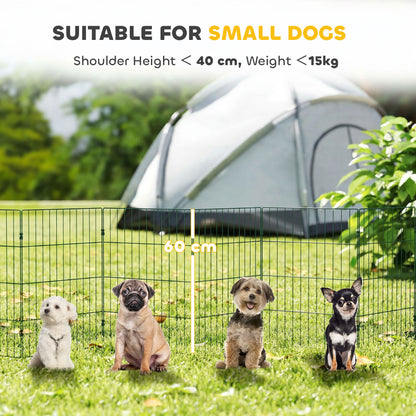 8 Panel Pet Playpen for Small Dogs Indoor Outdoor 60 cm Height