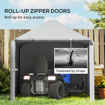 2 x 2m Garden Fabric Storage Tent - Grey