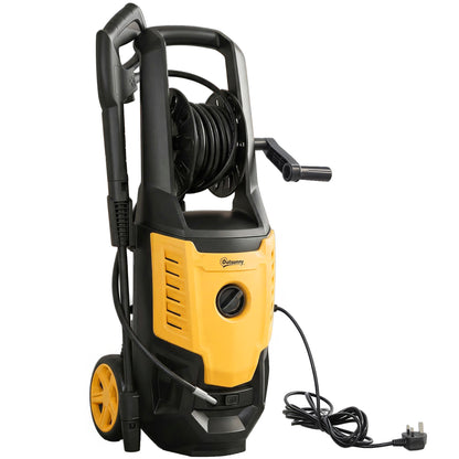 2200W High Pressure Washer, 170 Bar Pressure Washer with Adjustable Nozzle and 6M Hose, 33 x 31.5 x 80.5 cm, Yellow