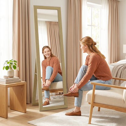 37 x 157 cm Full Length Mirror - Natural
