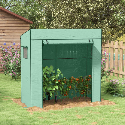 77 x 196cm Walk-In Greenhouse, with Accessories