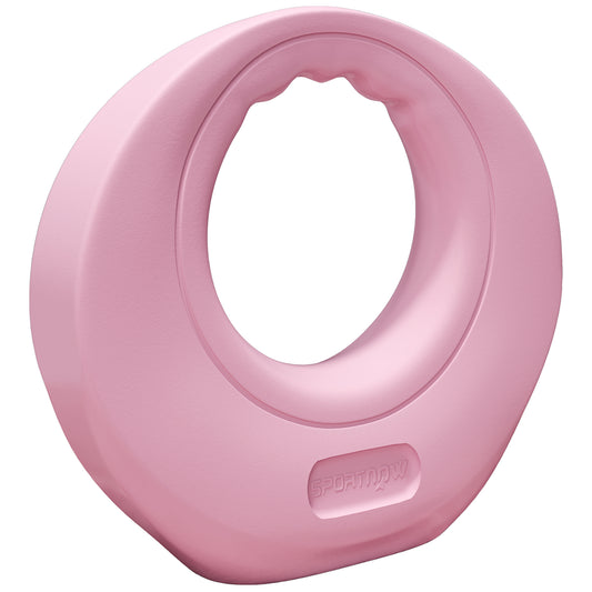 12kg Kettlebell, Kettle Bell with Wide Handle for Home Gym, Weight Lifting, Strength Training, Pink