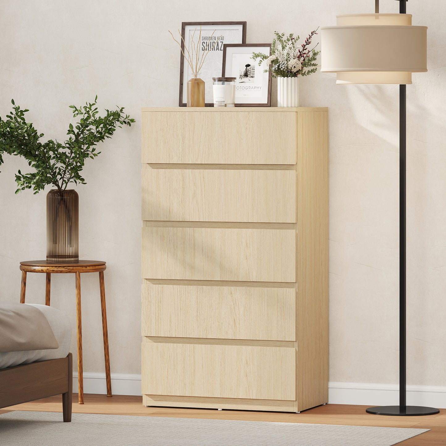Chest of Drawers, 5-Drawer Storage Cabinets, Modern Dresser, Storage Drawer Unit for Bedroom