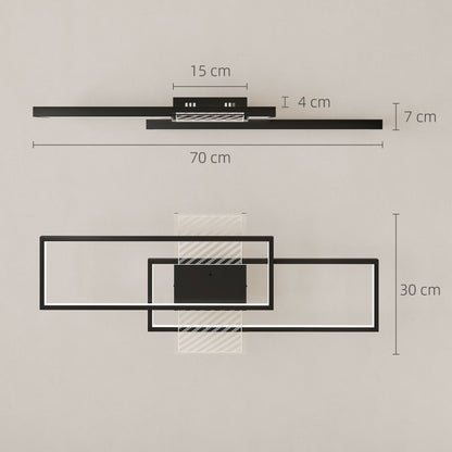 LED Ceiling Light, Modern Dimmable Ceiling Light with Wall Switch & Remote Control