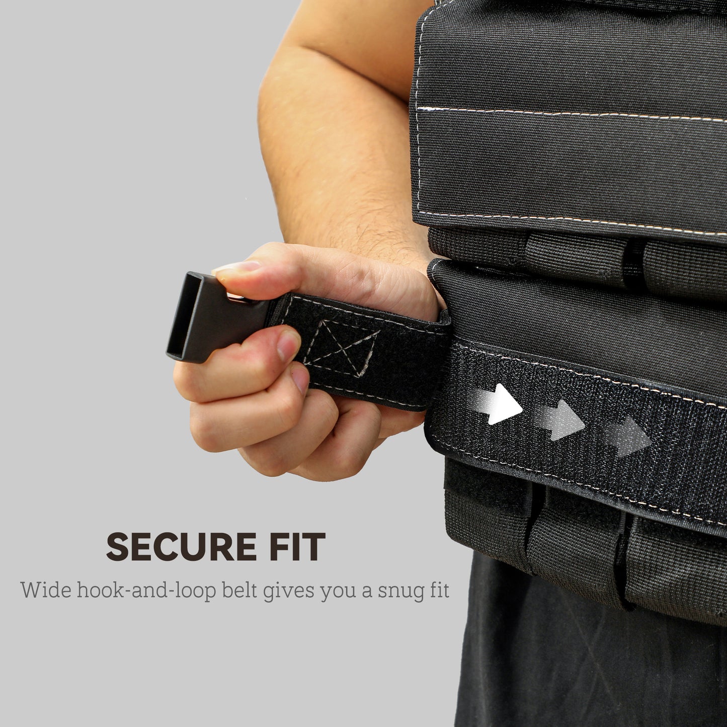 30KG Adjustable Weighted Vest, Running Weight Vest, with 30 Metal Weights, Reflective Strips, for Running, Exercise